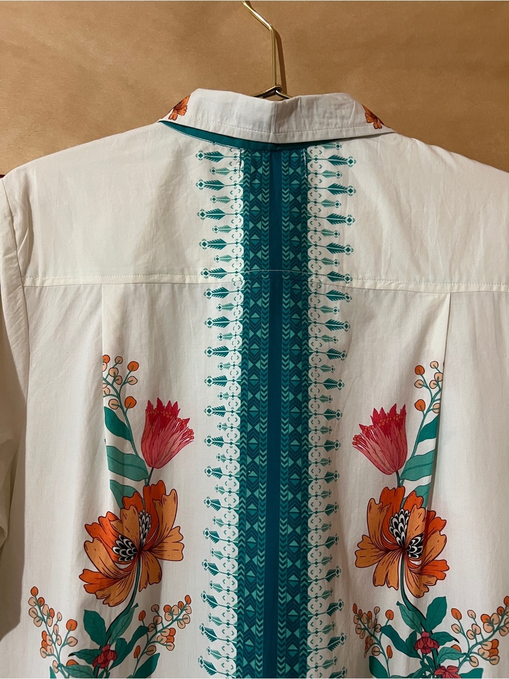 IslaPayal | Lisbon Mini Dress Zinnia Floral White Button Front Size XL - Picture 11 of 13